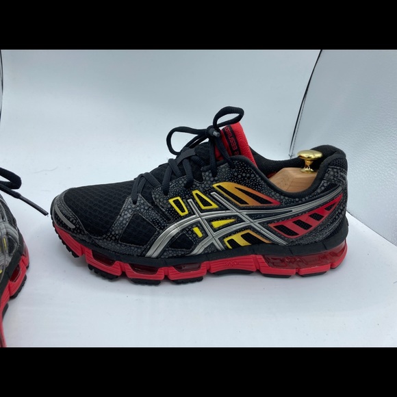 Asics Gel Cirrus33-2 Black / Lightning / Fire T314N Running Shoes Men 9 - Picture 5 of 12